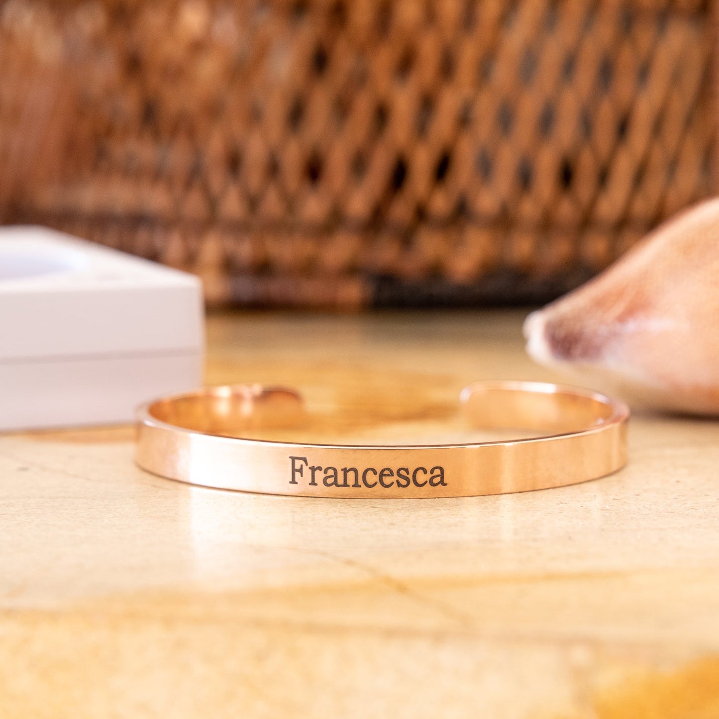 Bracelet Jonc Ouvert Gravé Chris