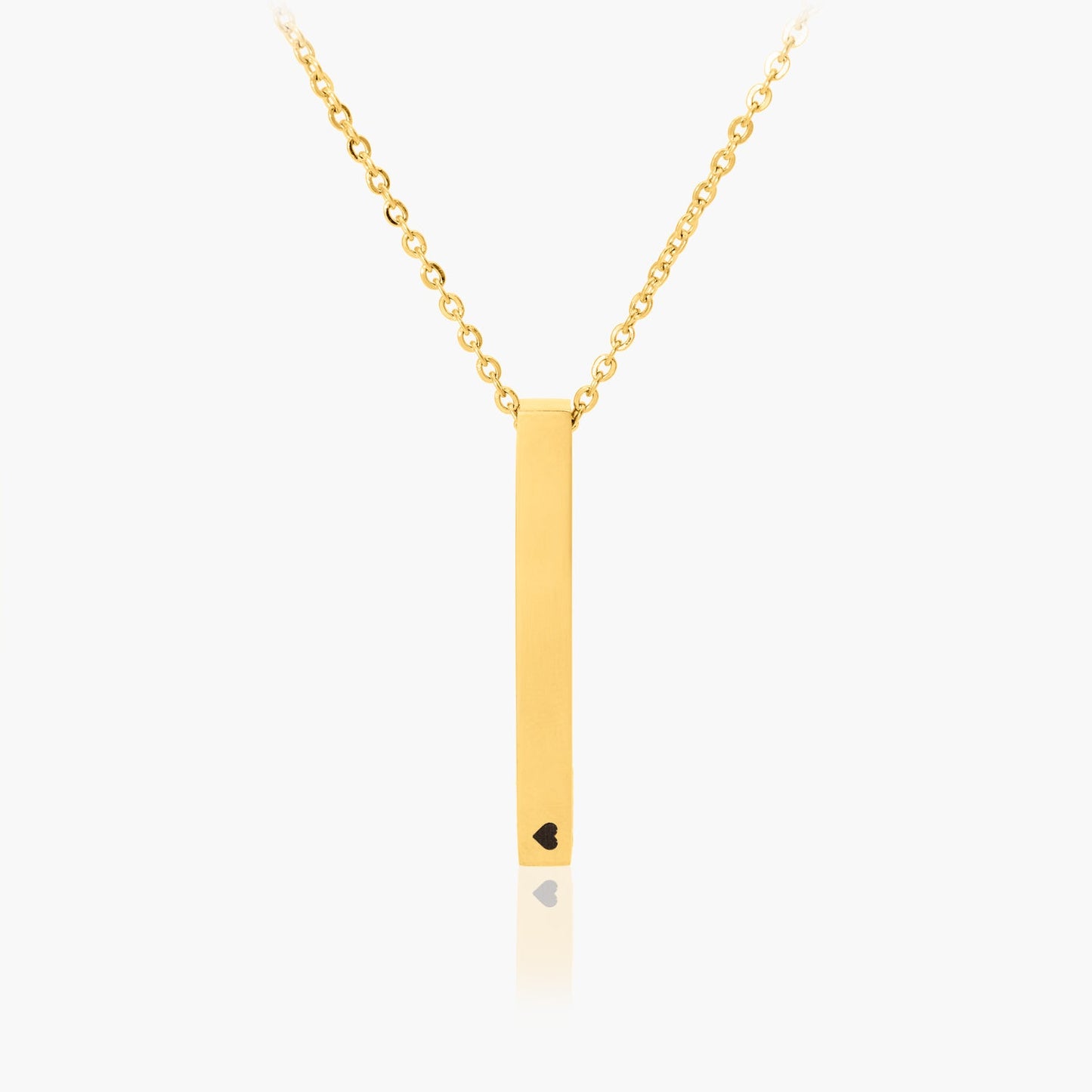 Collier Barre Prénom 3D à Graver Chris