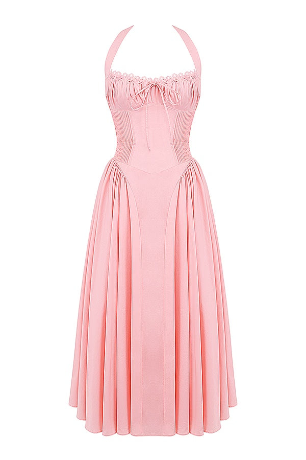 ADABELLA HALTER MIDI SUNDRESS Kaelbevy