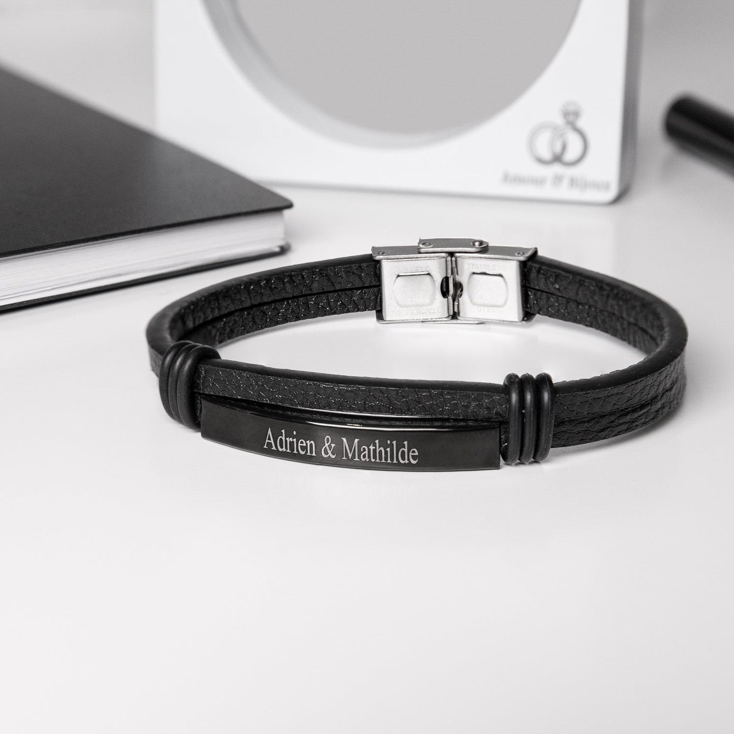 Bracelet Cuir Prénom Chris