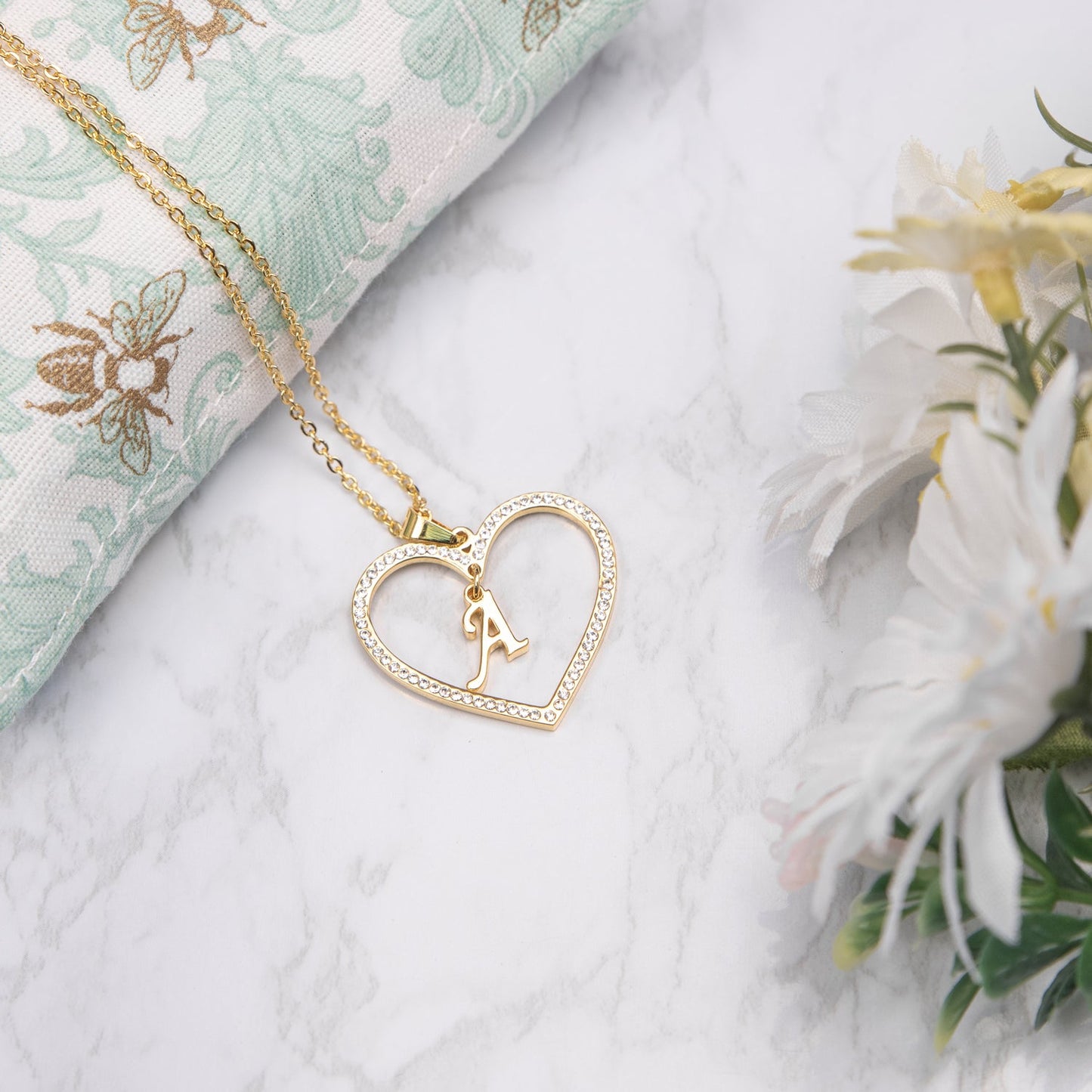 Collier Amour Initiale avec Strass Chris