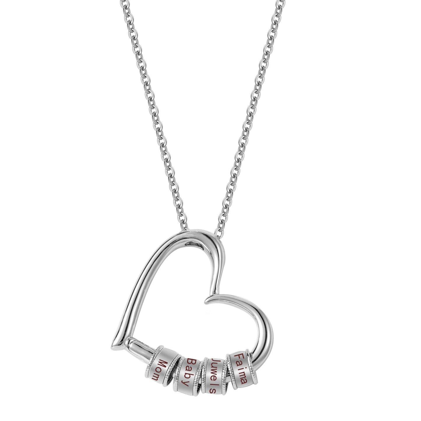 Collier Coeur Breloques Personnalisées Chris