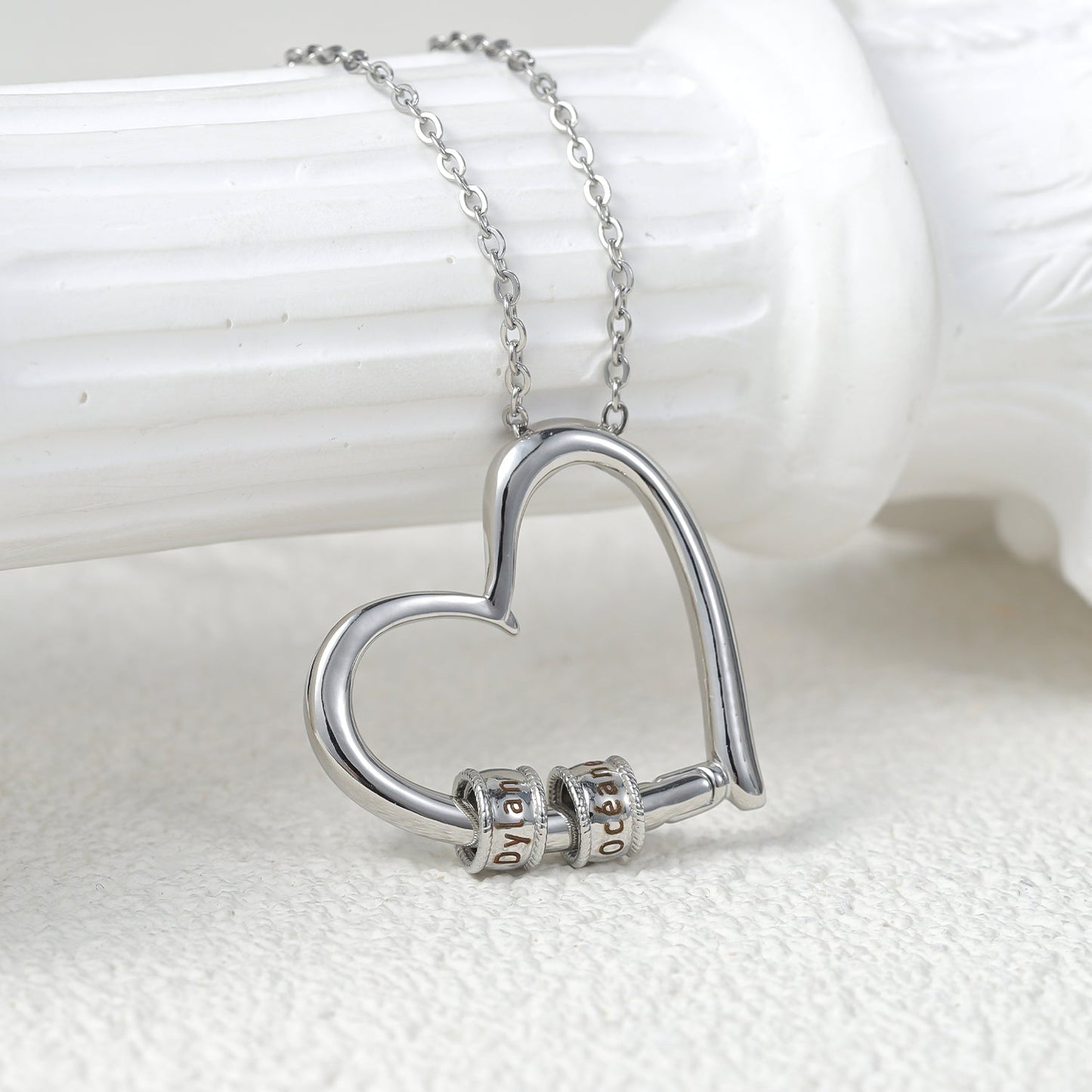 Collier Coeur Breloques Personnalisées Chris