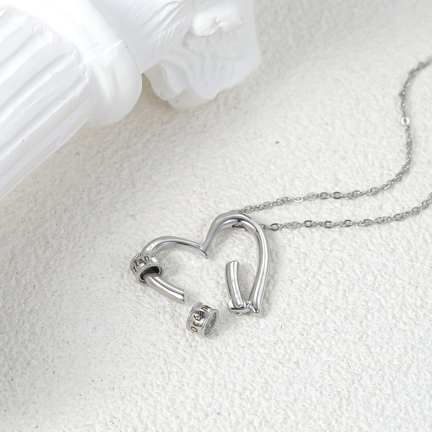 Collier Coeur Breloques Personnalisées Chris