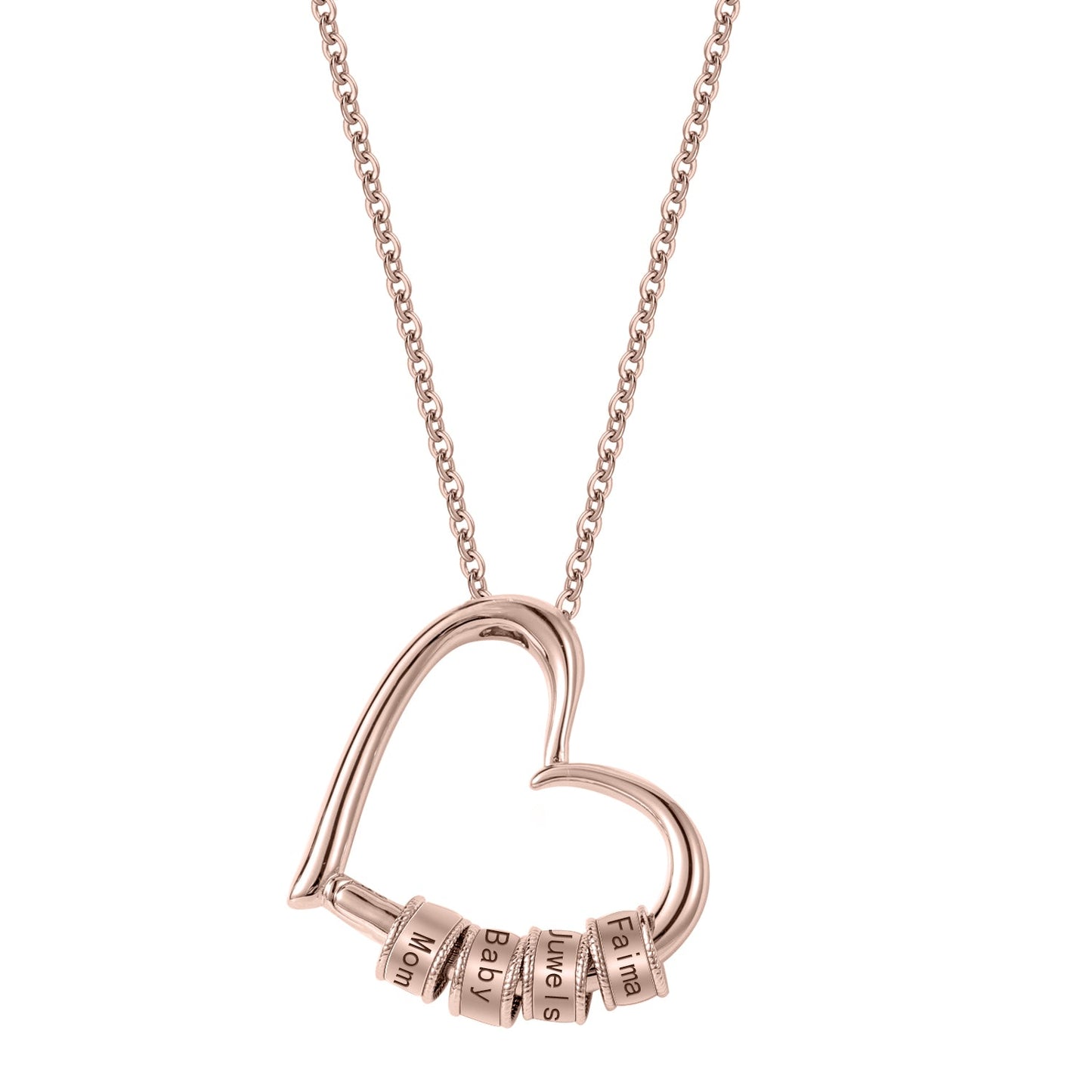 Collier Coeur Breloques Personnalisées Chris