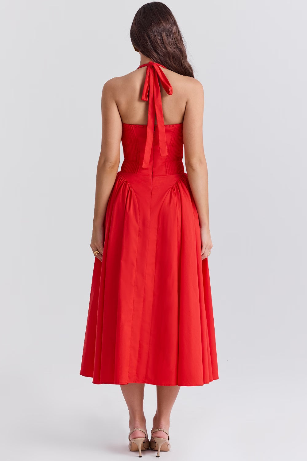 ADABELLA HALTER MIDI SUNDRESS Kaelbevy