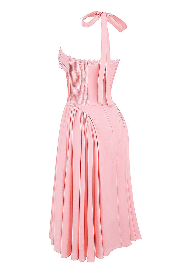 ADABELLA HALTER MIDI SUNDRESS Kaelbevy