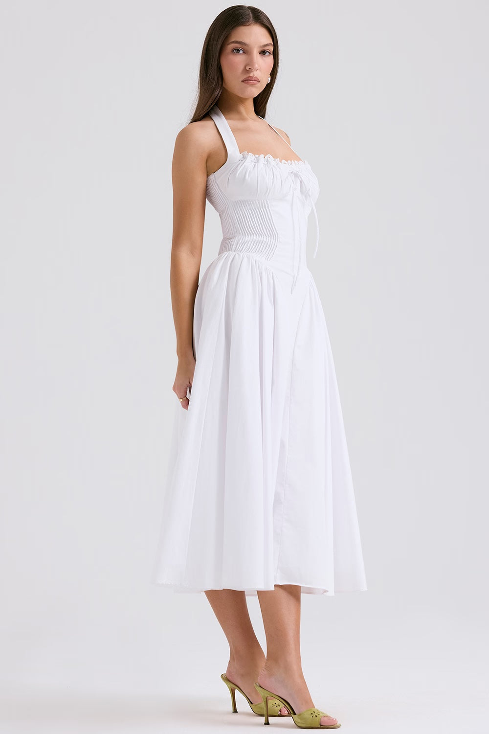 ADABELLA HALTER MIDI SUNDRESS Kaelbevy