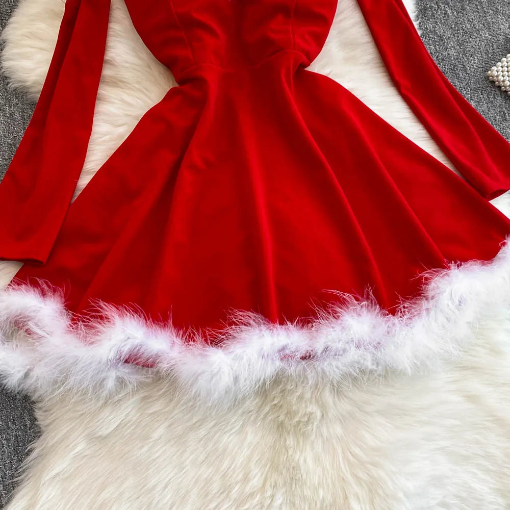robe rouge noel femme Ozeroz