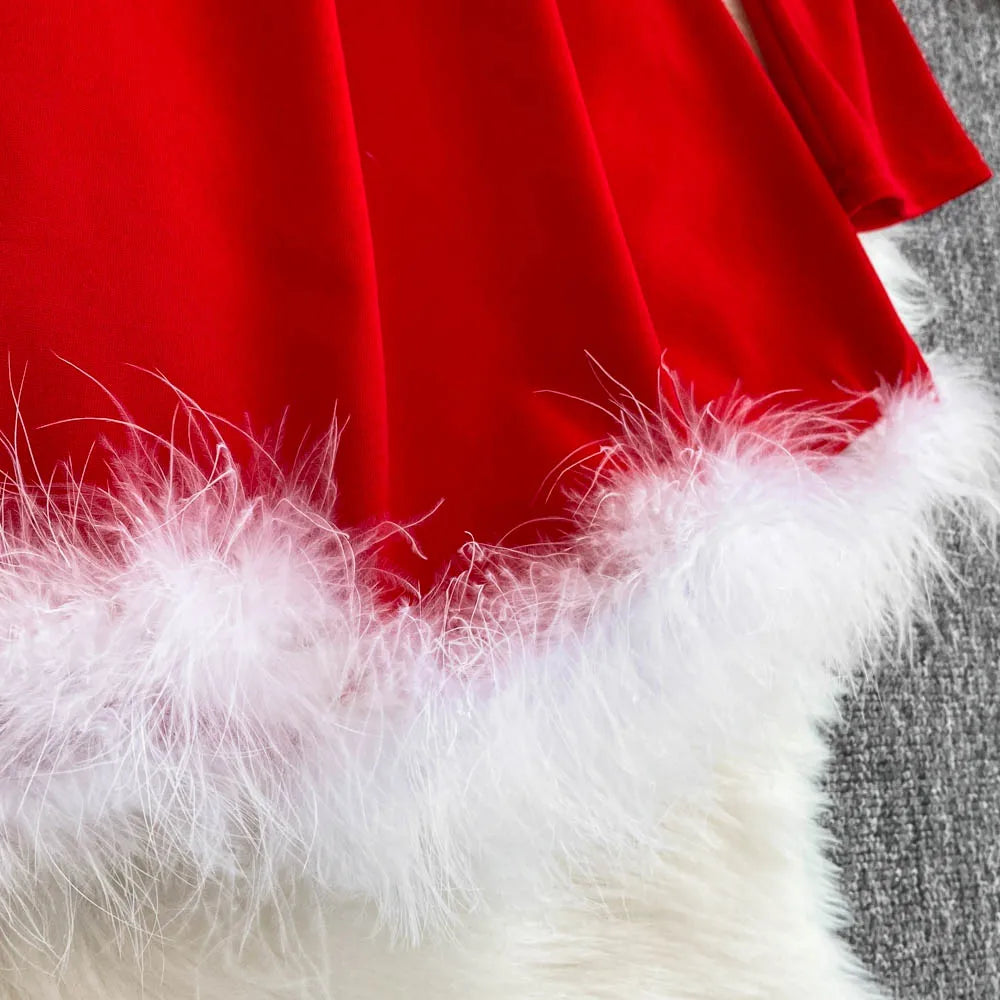 robe rouge noel femme Ozeroz