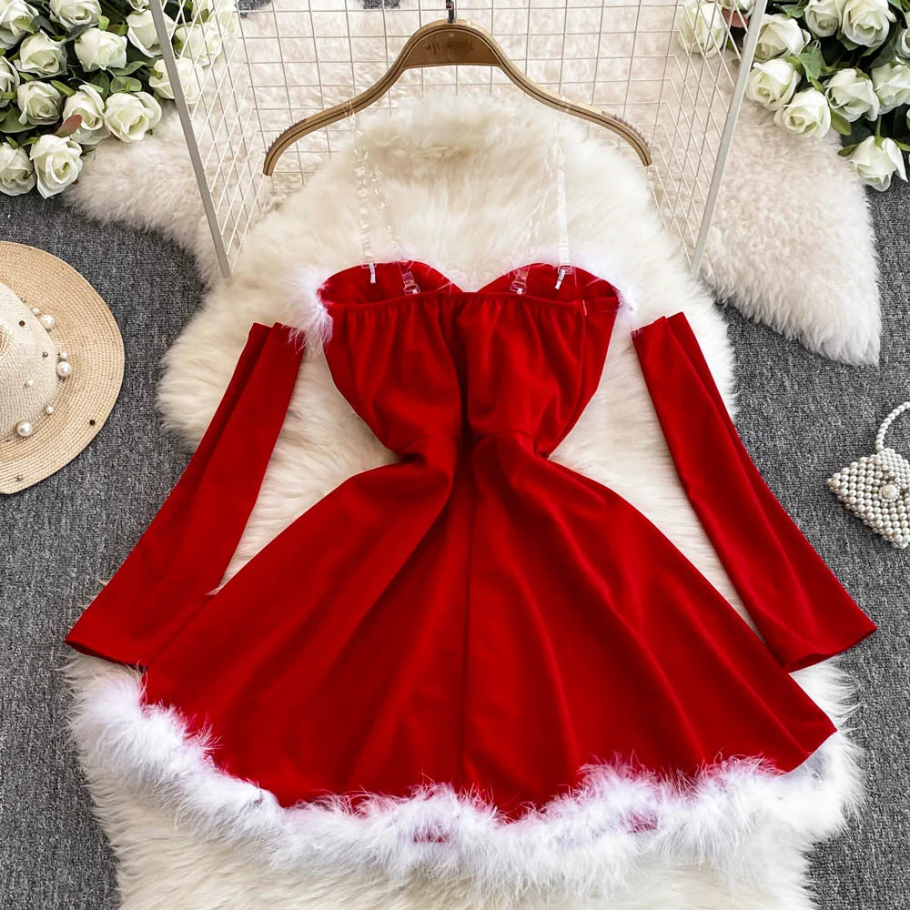 robe rouge noel femme Ozeroz
