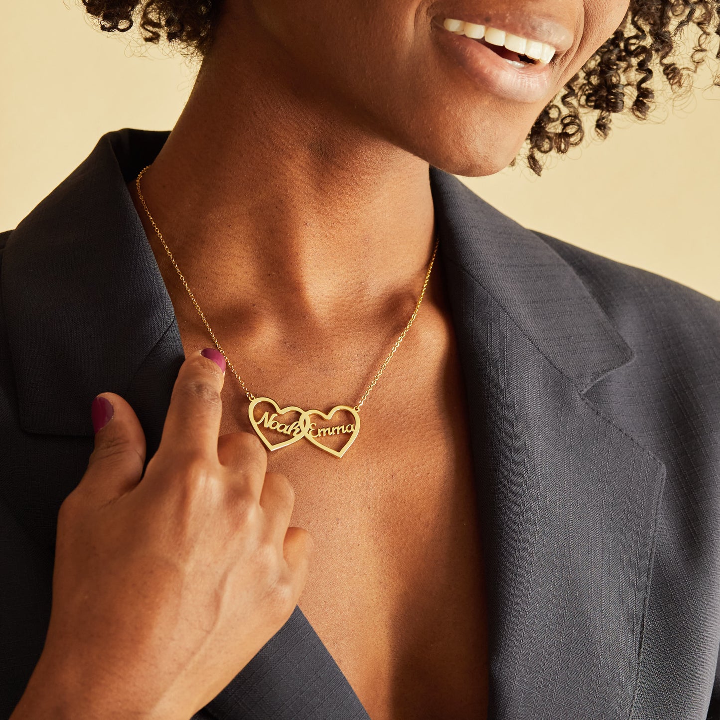Collier Prénom Cœurs Entrelacés Chris
