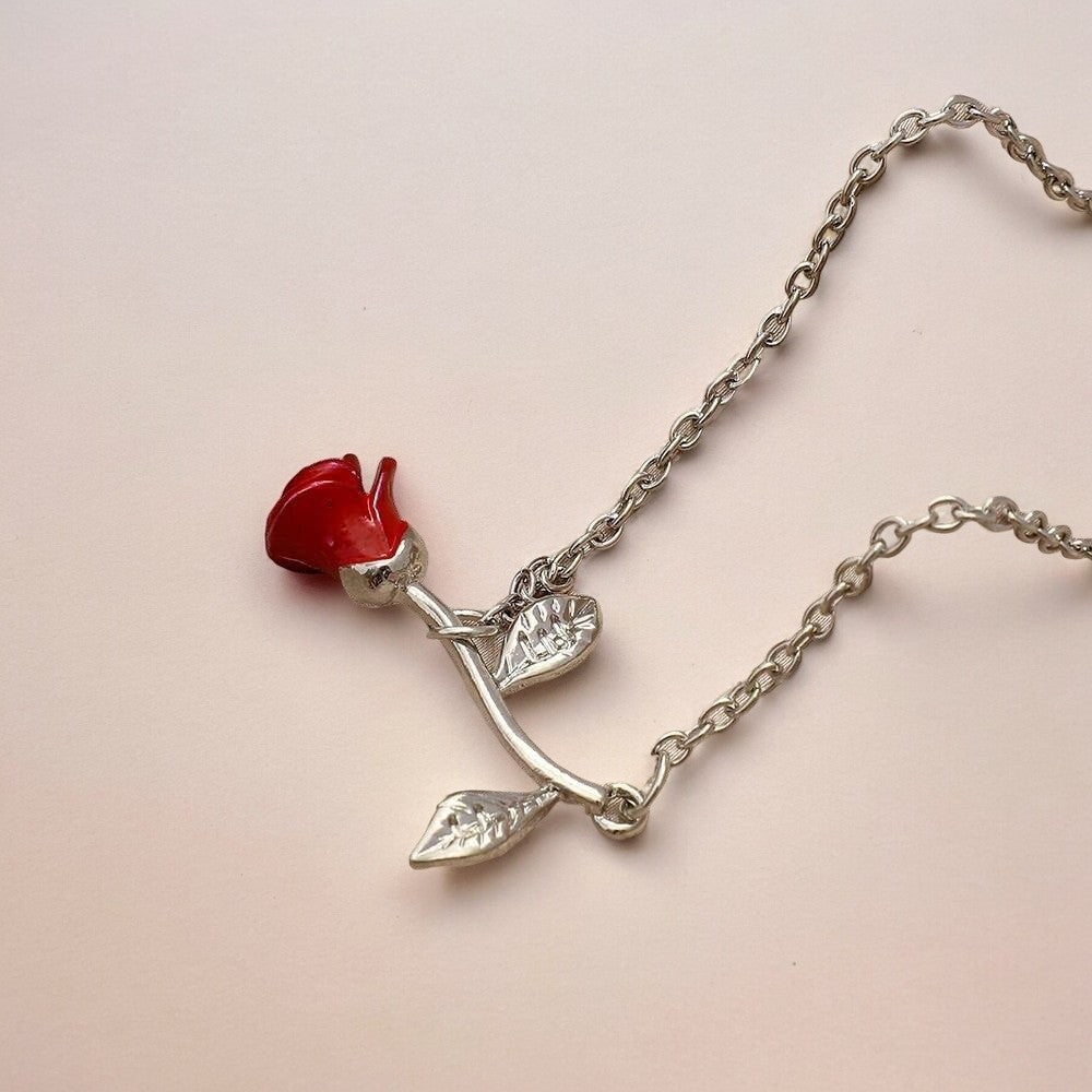 Bracelet Ă breloques en forme de fleur de rose - Ozeroz