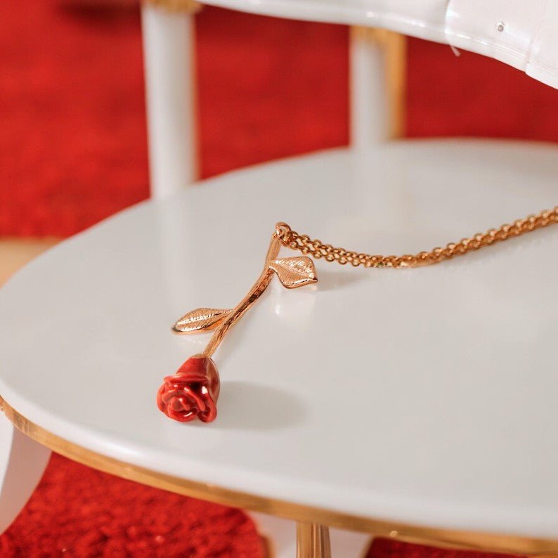 Bracelet Ă breloques en forme de fleur de rose - Ozeroz