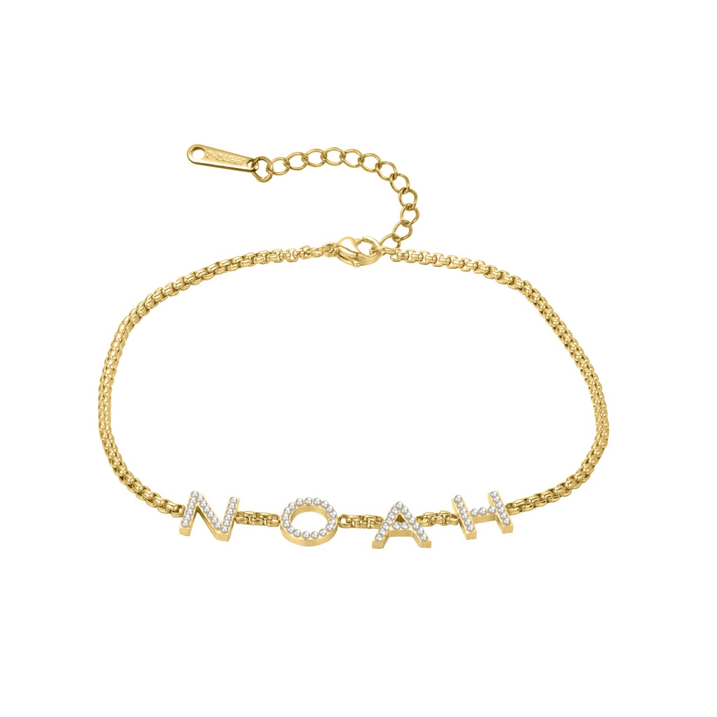 Bracelet Initiales en Zircons Cubiques Chris