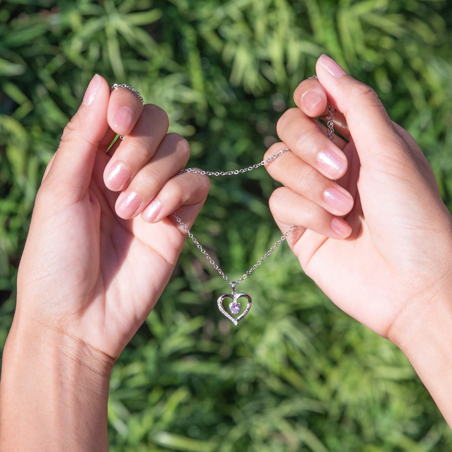 Collier Coeur Personnalisé Avec Pierre de Naissance Chris