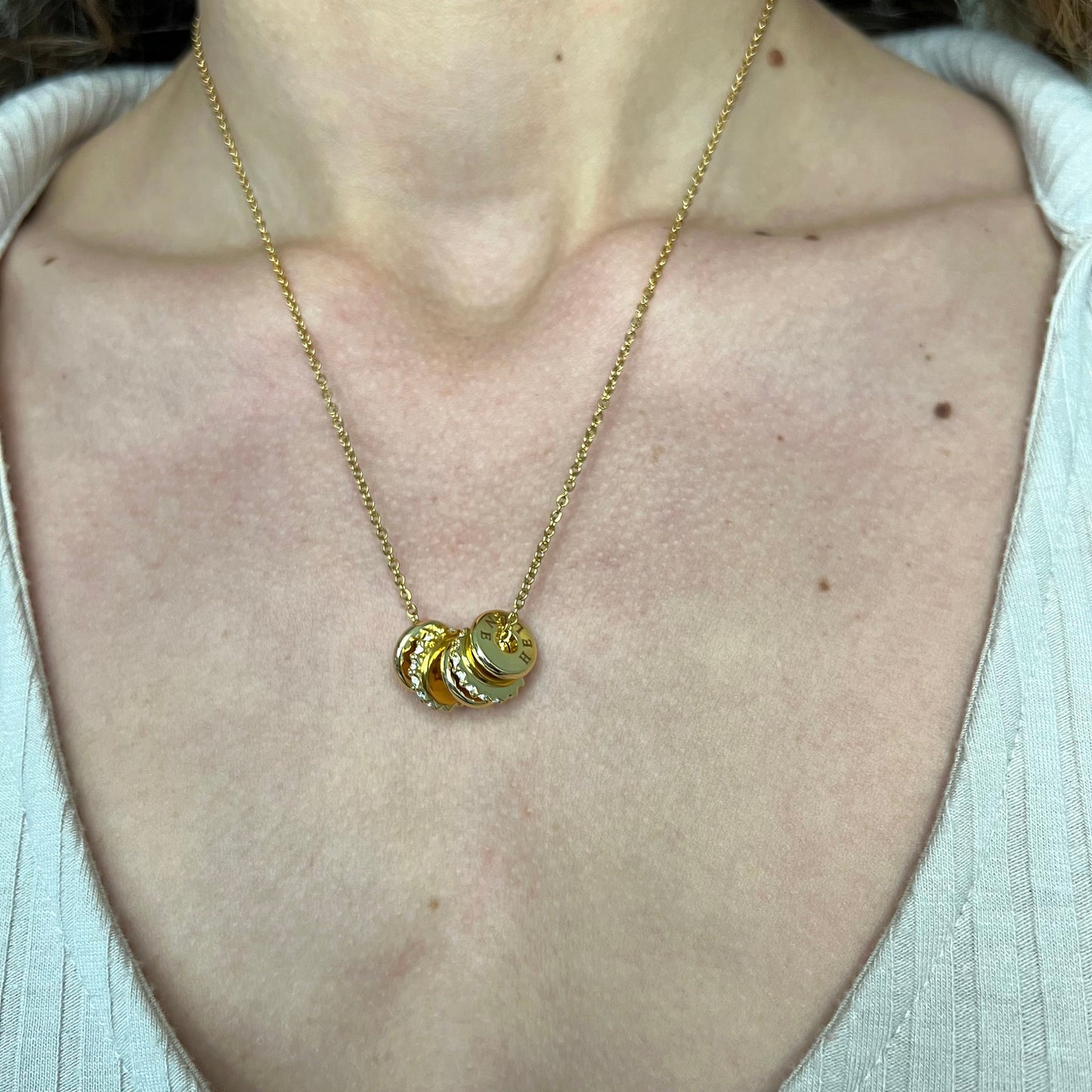 Collier de Perles Gravées Personnalisés Chris