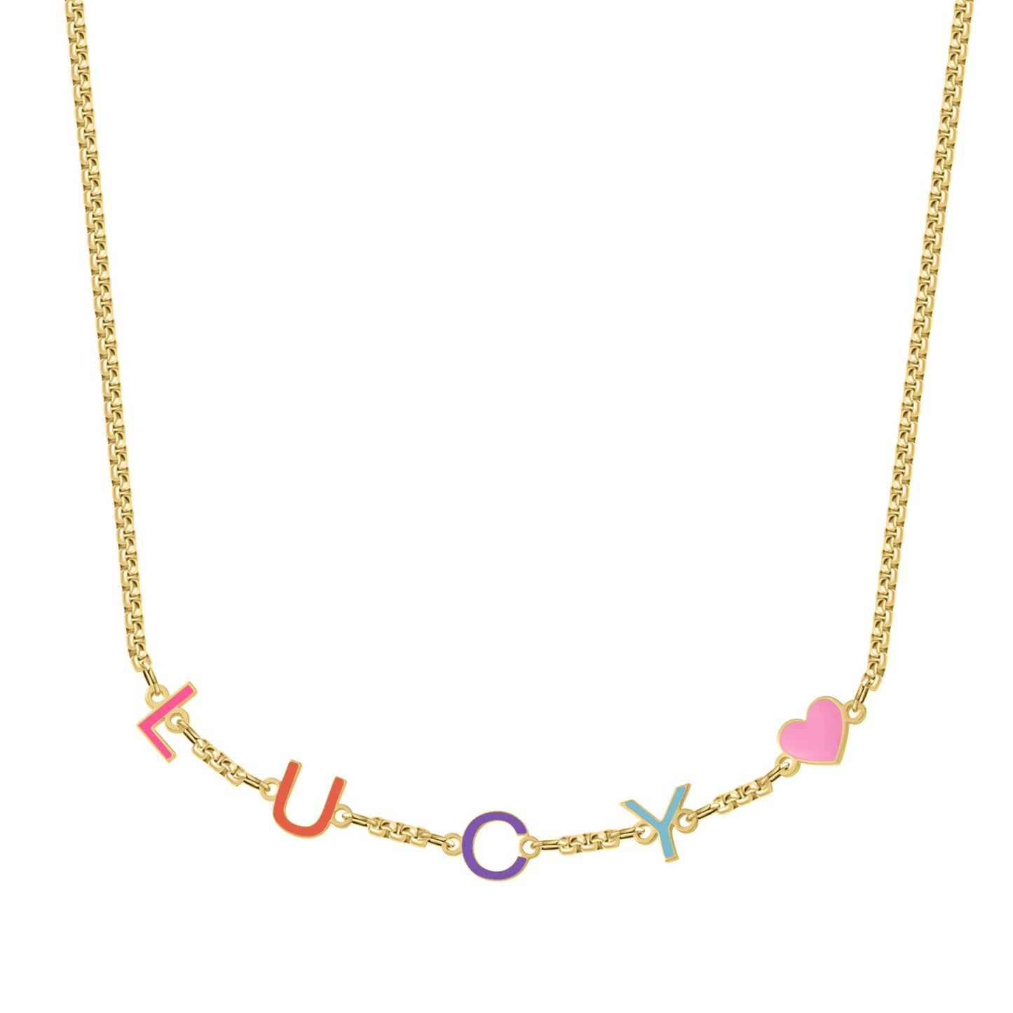 Collier Prénom Initiales Multicolore Chris