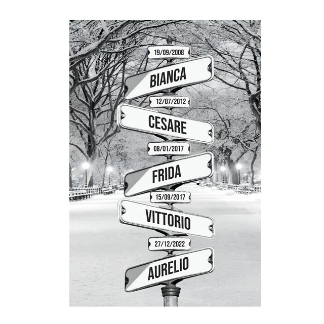 Toile personnalisée Family Crossroads Ozeroz