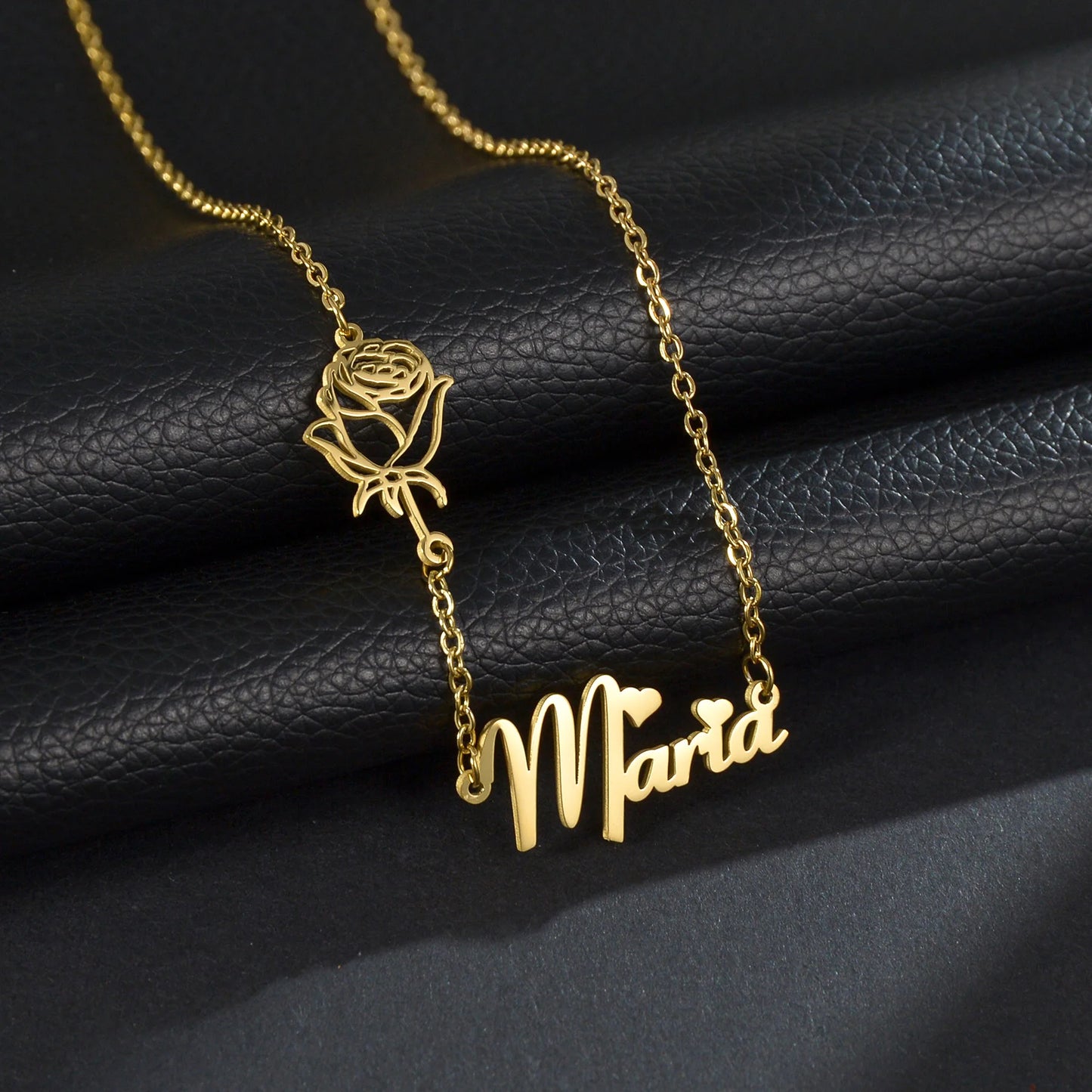 Collier personnalisé Rose Embrace Ozeroz