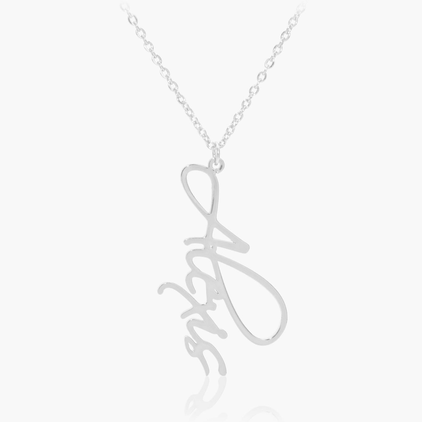 Collier Prénom Vertical Cursive Chris