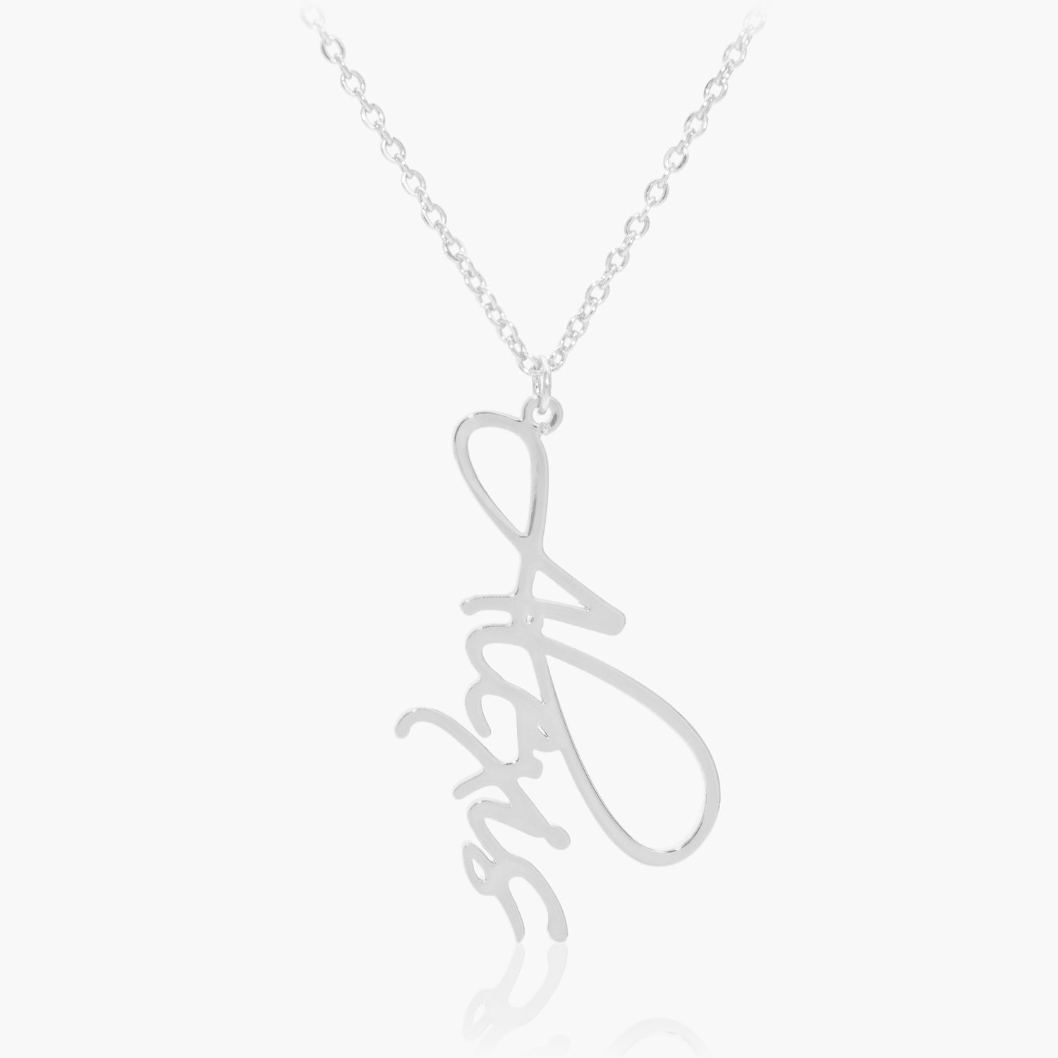 Collier Prénom Vertical Cursive Chris