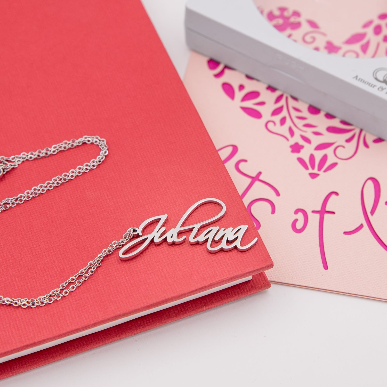 Collier Prénom Vertical Cursive Chris