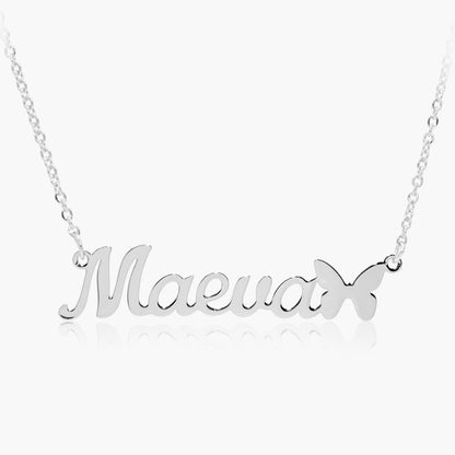 Collier Prénom Papillon Chris
