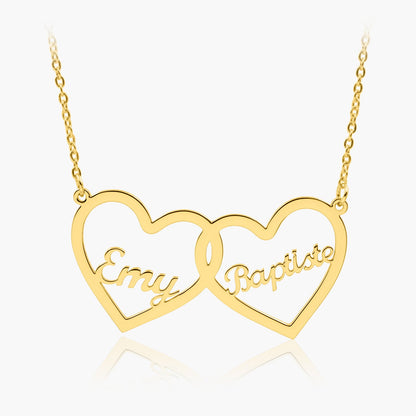 Collier Prénom Cœurs Entrelacés Chris