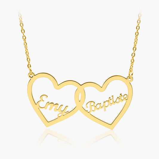 Collier Prénom Cœurs Entrelacés Chris