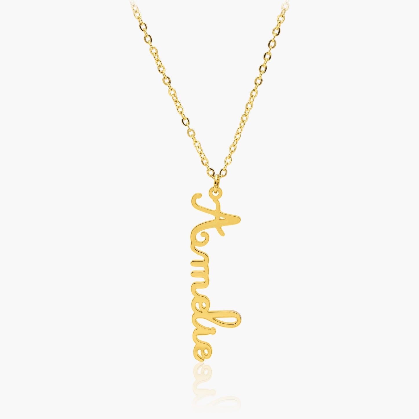 Collier Prénom Vertical Manuscrit Chris