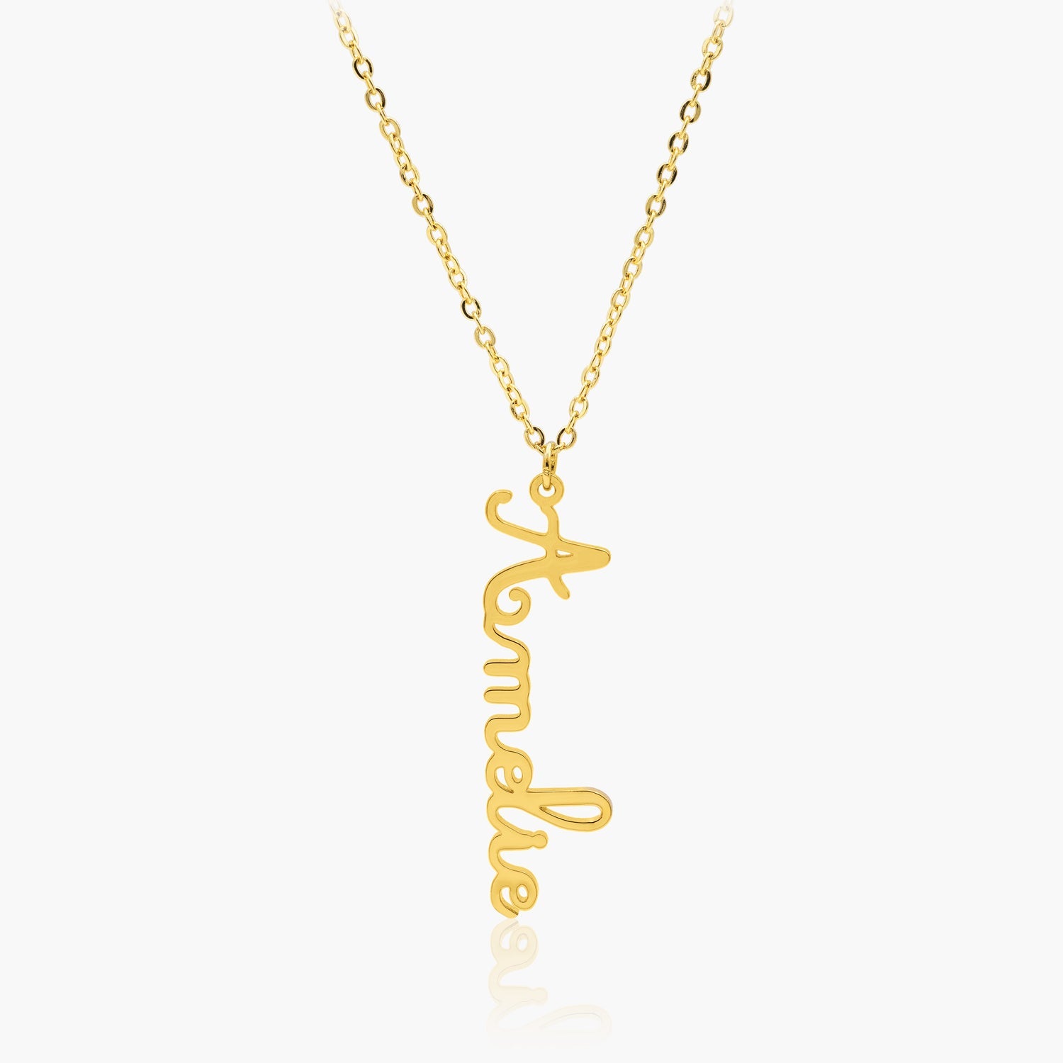 Collier Prénom Vertical Manuscrit Chris