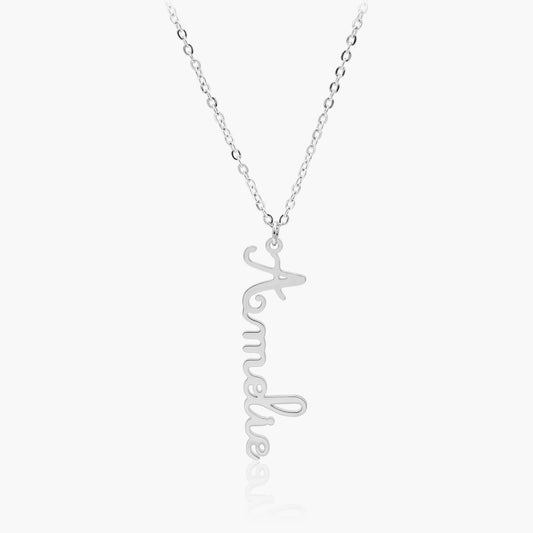 Collier Prénom Vertical Manuscrit Chris