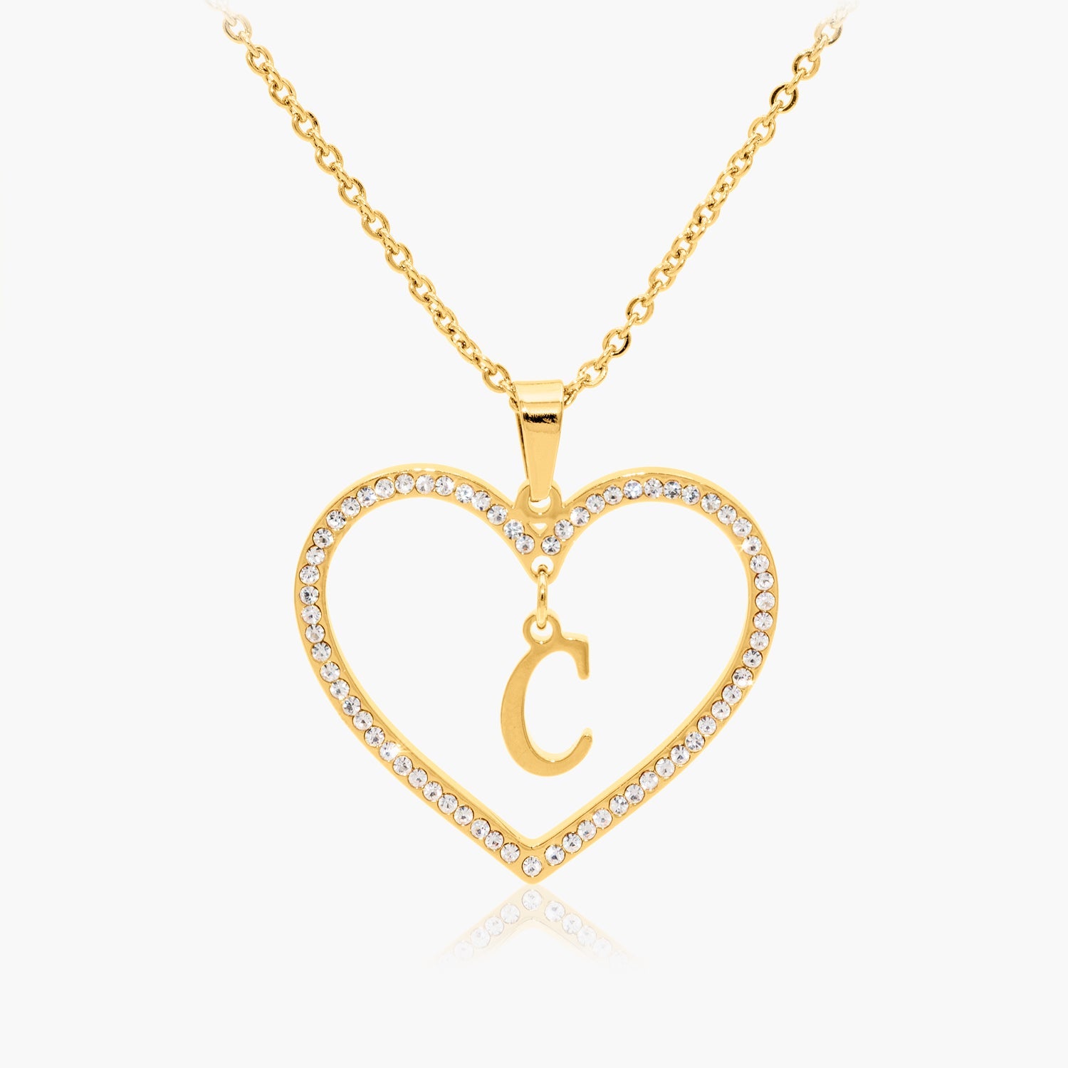 Collier Amour Initiale avec Strass Chris