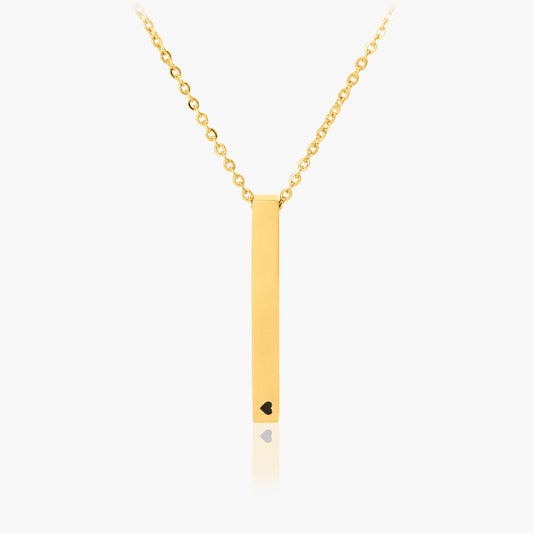Collier Barre Prénom 3D à Graver Chris