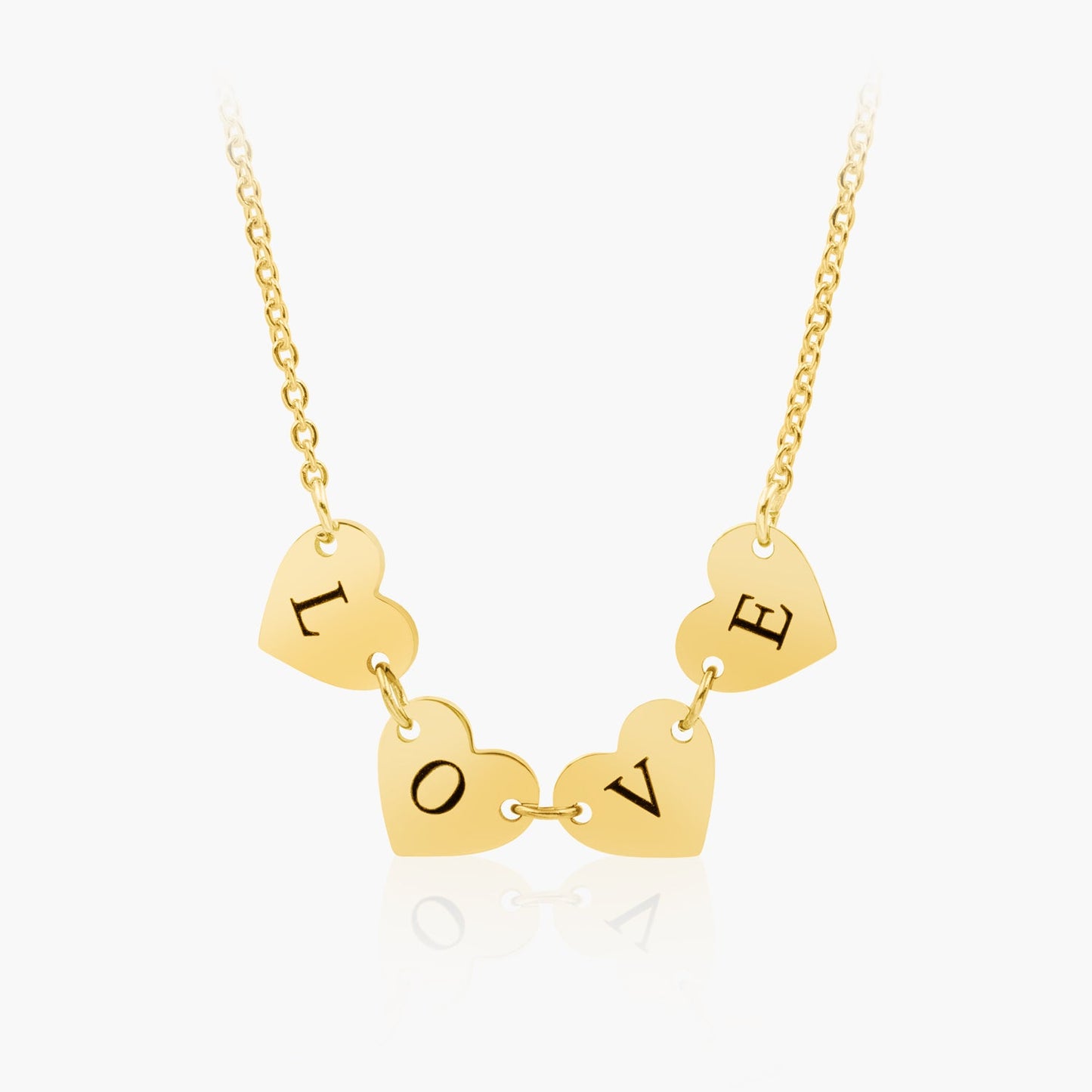 Collier Initiale Coeur Personnalisé - 1 à 8 Initiales Chris
