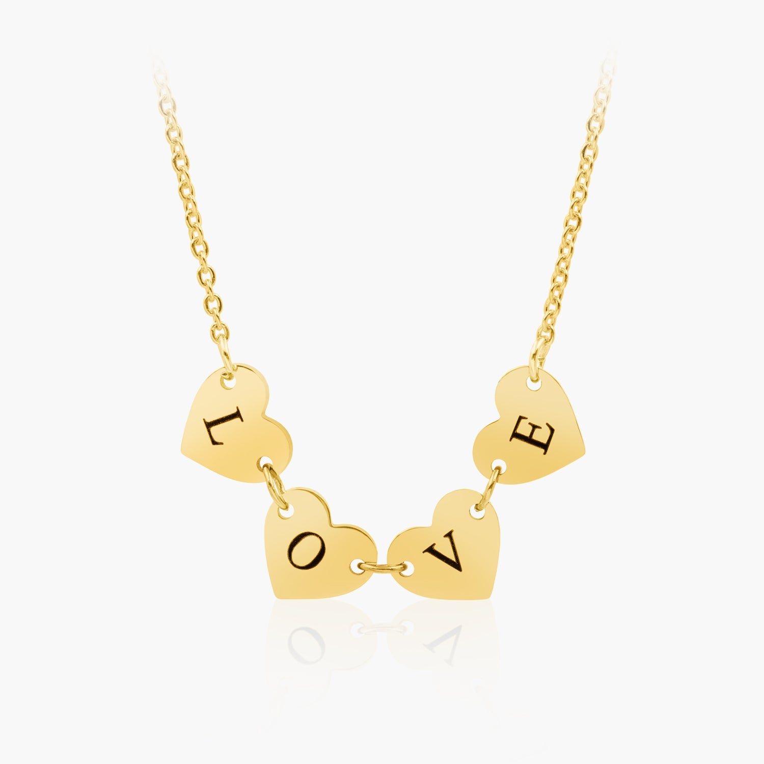 Collier Initiale Coeur Personnalisé - 1 à 8 Initiales Chris