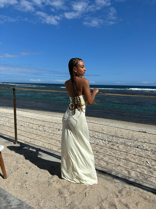 Robe « Saniya » jaune Acces’ by Liliha