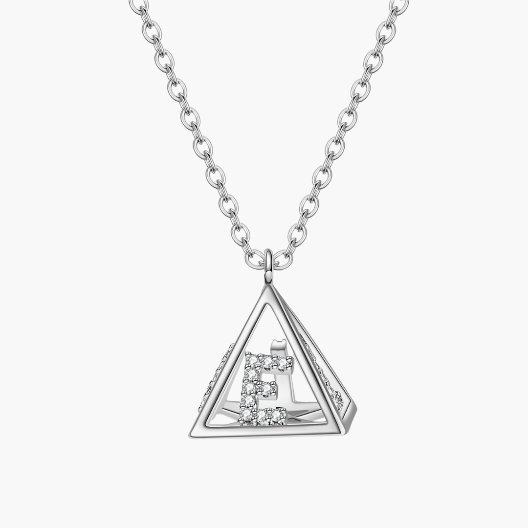Pendentif Pyramide Strass - 4 Initiales Chris