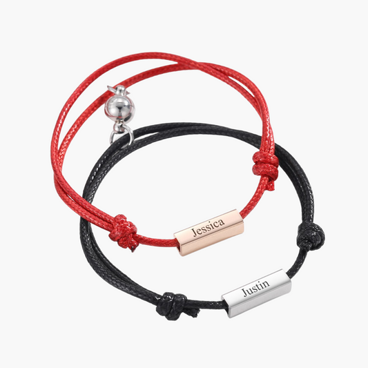 2 Bracelets Corde pour Couple Chris