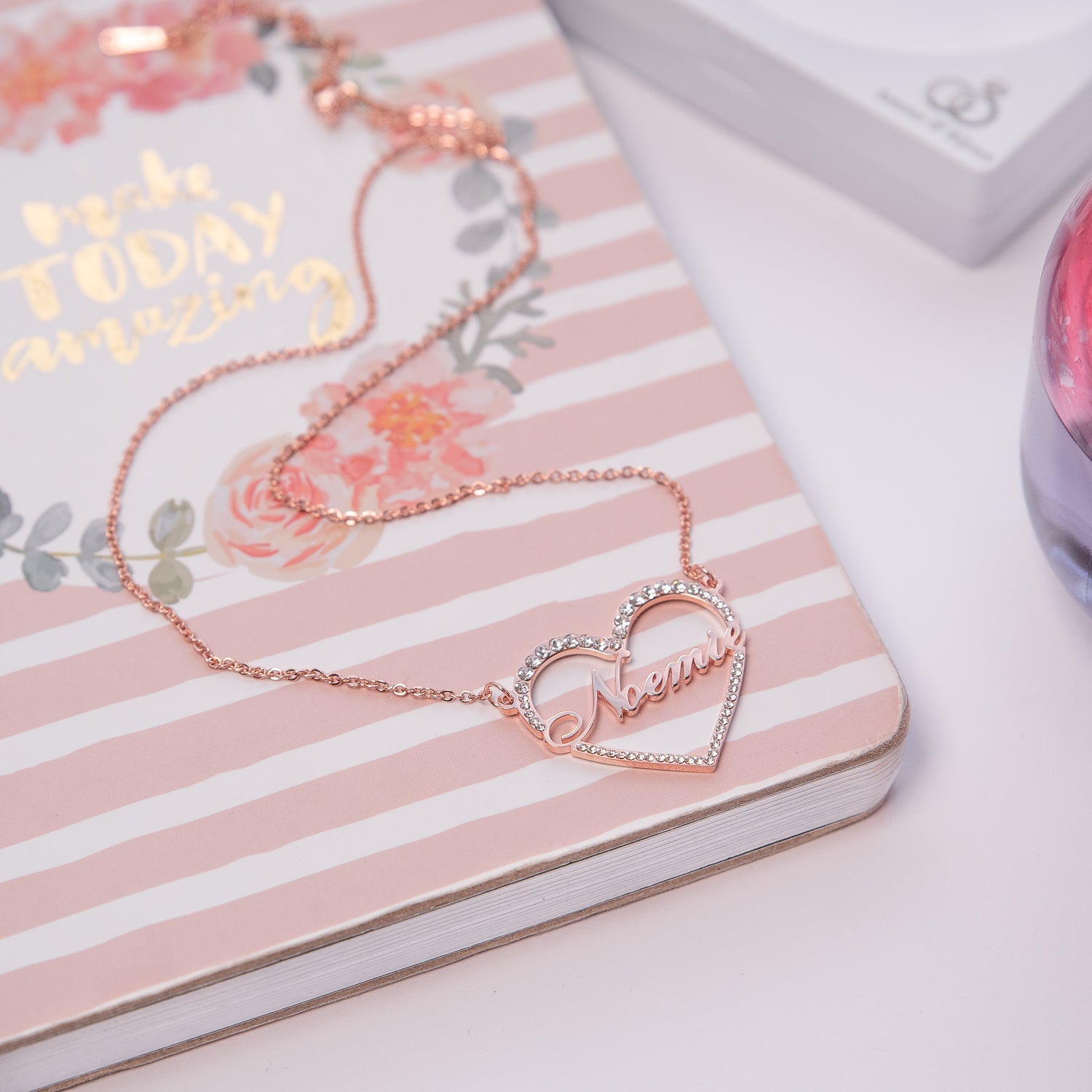Collier Coeur Prénom Etincelant Chris