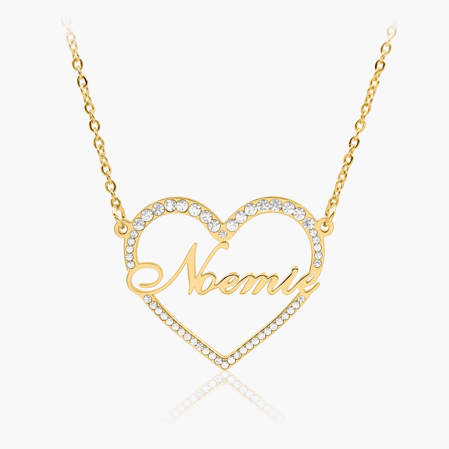 Collier Coeur Prénom Etincelant Chris