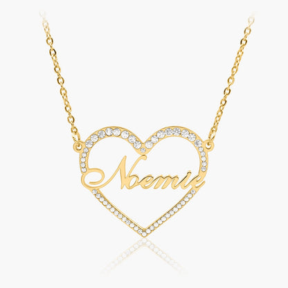 Collier Coeur Prénom Etincelant Chris