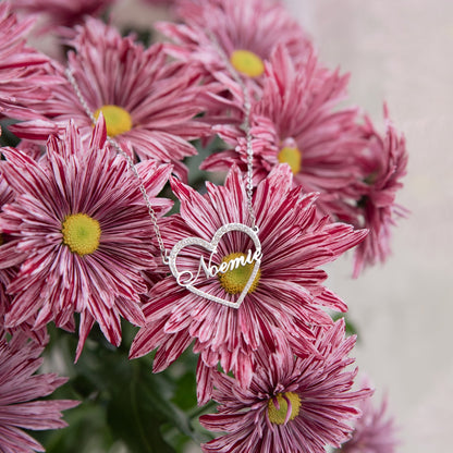 Collier Coeur Prénom Etincelant Chris