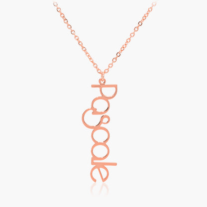 Collier Prénom Vertical Moderne Chris