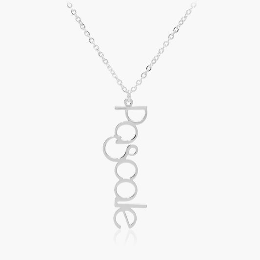 Collier Prénom Vertical Moderne Chris
