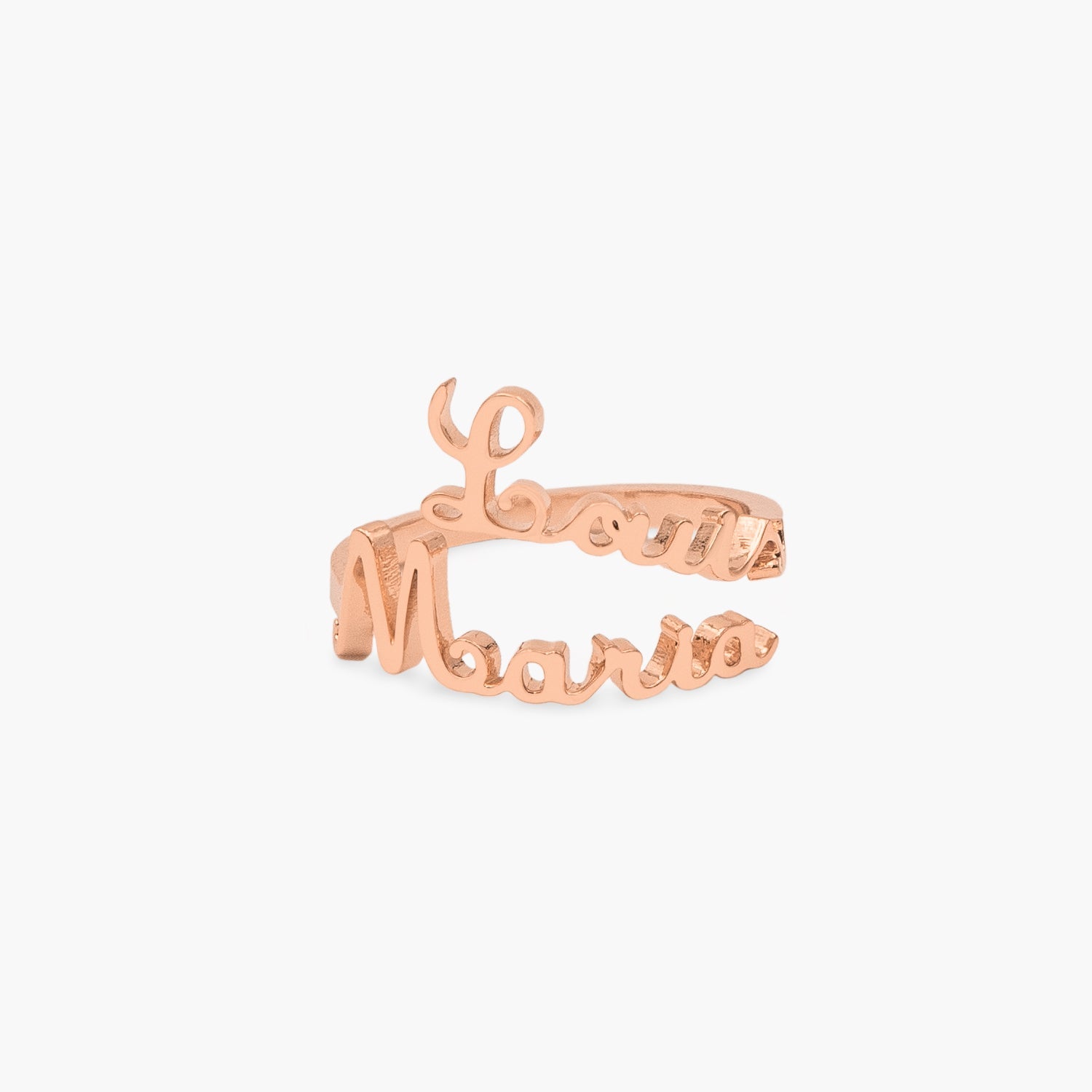 Bague Double Prénoms Manuscrite Chris
