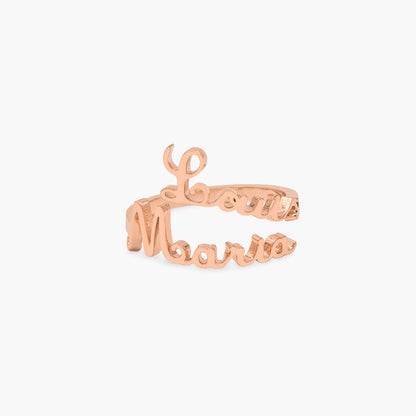 Bague Double Prénoms Manuscrite Chris