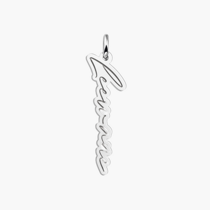 Collier Vertical Personnalisé Or Jaune 14k et Argent AspektoBV