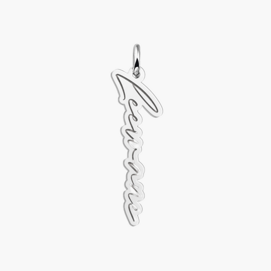 Collier Vertical Personnalisé Or Jaune 14k et Argent AspektoBV